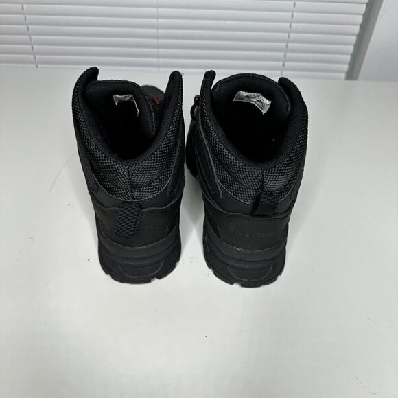 Swiss Tech Men’s Leather Hiker Boots Black Red Outdoor Size 10 NWOT - Picture 4 of 6